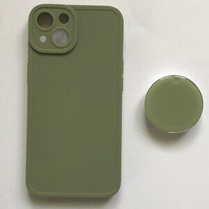 Brand New iPhone 13 Case with Attachable Pop Grip – Green